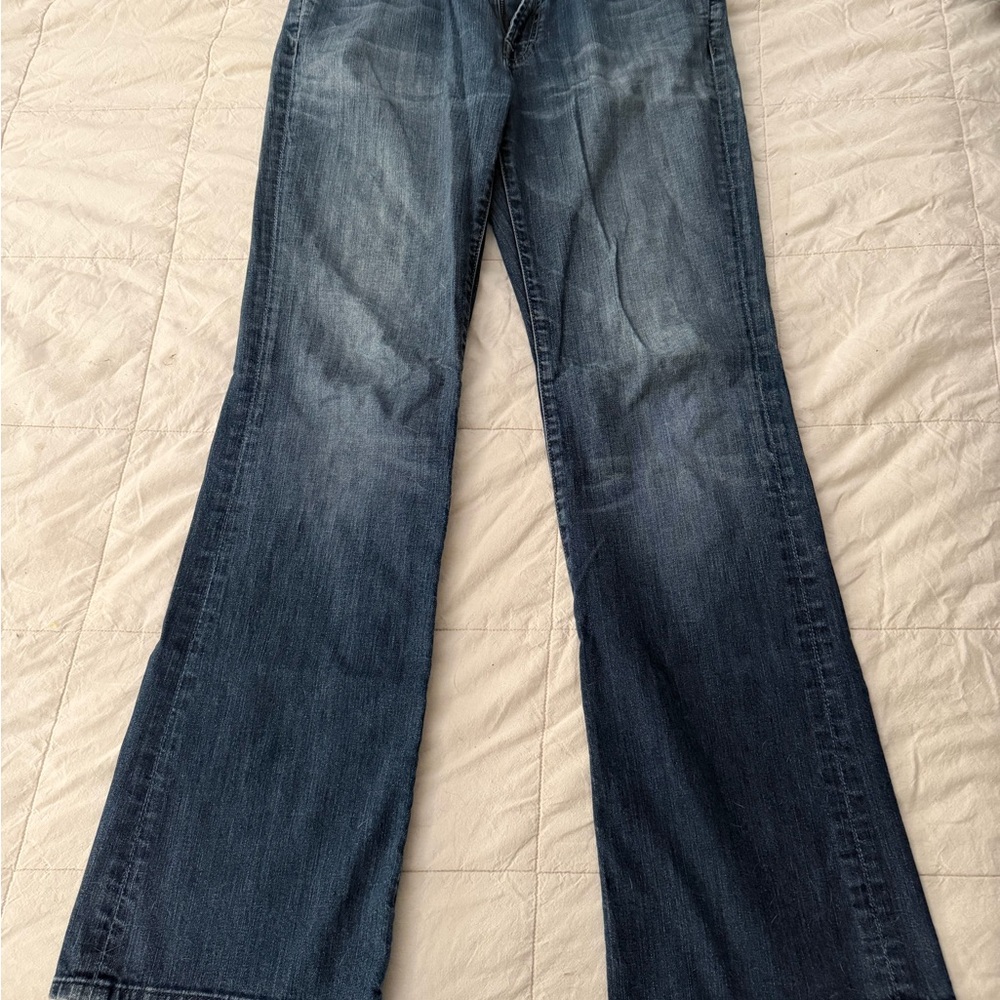 7 For All Mankind Dark Blue Bootcut Jeans